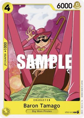 Baron Tamago - Starter Deck 7: Big Mom Pirates (ST-07)
Starter Deck 7: Big Mom Pirates