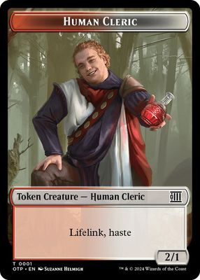 Human Cleric Token - Outlaws of Thunder Junction: Breaking News (OTP)
Outlaws of Thunder Junction: Breaking News