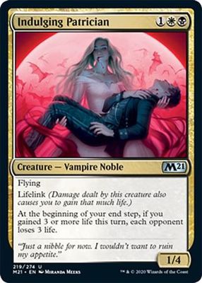 Indulging Patrician 219/274 Magic 2021 (M21) Singles