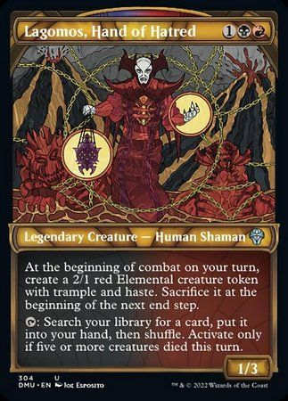 Lagomos, Hand of Hatred 304 - Showcase Stained Glass Dominaria United Collector Booster Singles