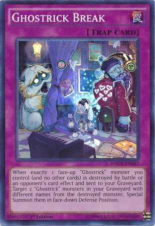 Ghostrick Break - WSUP-EN043 - Super Rare 1st Edition YuGiOh World Superstars 1st Edition Singles (portugues)