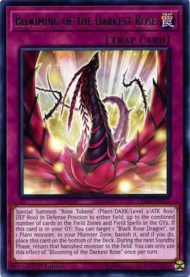 Blooming of the Darkest Rose - LED4-EN027 - Rare 1st Edition Legendary Duelists: Sisters of the Rose 1st Edition Singles