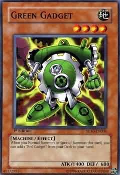 Green Gadget - SD10-EN006 - Common 1st Edition Structure Deck: Machine Re-Volt 1st Edition Singles