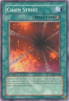 Chain Strike - CDIP-EN043 - Common 1st Edition Cyberdark Impact [CDIP] 1st Edition Singles