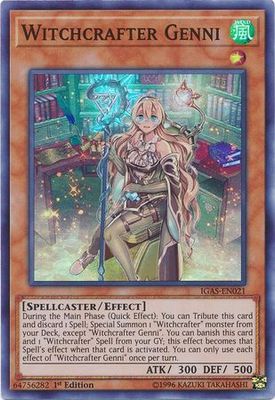 Witchcrafter Genni - IGAS-EN021 - Super Rare 1st Edition Ignition Assault 1st Edition Singles