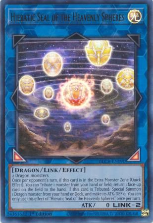 Hieratic Seal of the Heavenly Spheres - BLCR-EN090 - Ultra Rare 1st Edition
Battles of Legend: Crystal Revenge 1st Edition Singles