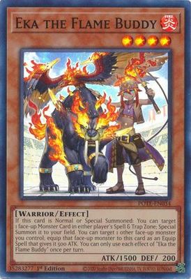 Eka the Flame Buddy - POTE-EN034 - Super Rare 1st Edition Power of the Elements 1st Edition Singles (español)