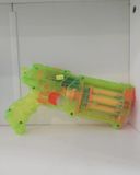 TS NERF Sonic Clear Green Maverick Rev-6 Dart Gun Blaster Revolver Pistol con 5 dardos