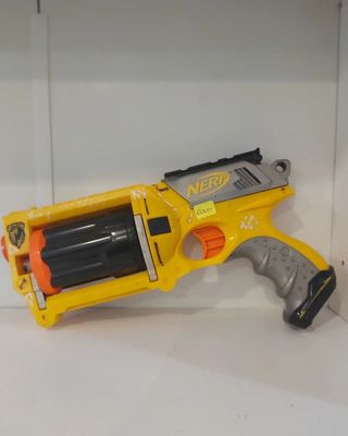 TS NERF GUN MAVERICK REV-6 Yellow Nerf N-Strike Revolver Blaster Pistol (sin dardos)