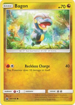 Bagon - 104/168 - Common
Sun &amp; Moon: Celestial Storm Singles