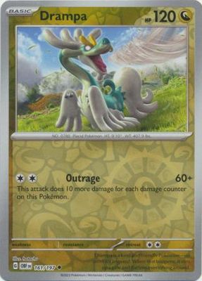 Drampa - 161/197 - Uncommon Reverse Holo
Scarlet &amp; Violet: Obsidian Flames Reverse Holo Singles