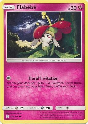 Flabebe - 149/236 - Common Sun &amp; Moon: Cosmic Eclipse Singles -español-
