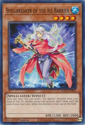 Spellbreaker of the Ice Barrier - HAC1-EN041 - Common 1st Edition
Hidden Arsenal: Chapter 1 1st Edition Singles