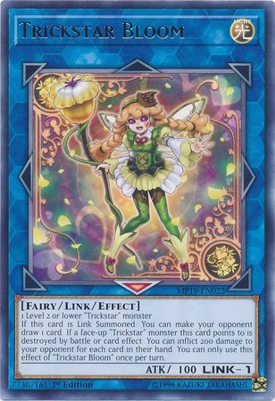Trickstar Bloom - MP19-EN022 - Rare 1st Edition Yu-Gi-Oh! 2019 Mega-Tins: Gold Sarcophagus Tin Mega Pack Singles