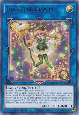 Trickstar Bloom - MP19-EN022 - Rare 1st Edition Yu-Gi-Oh! 2019 Mega-Tins: Gold Sarcophagus Tin Mega Pack Singles *Espanol*