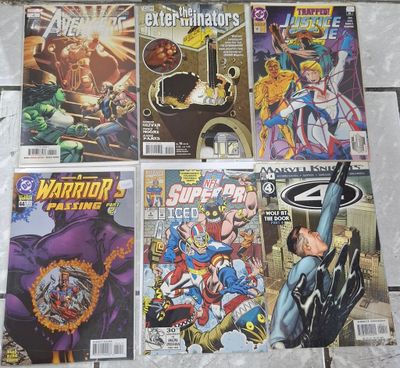 BA7 Set de Comics Justice League NFL Fantastic Four Avengers
