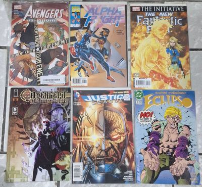 BA7 Set de Comics Fantatic Four Justice League Avengers