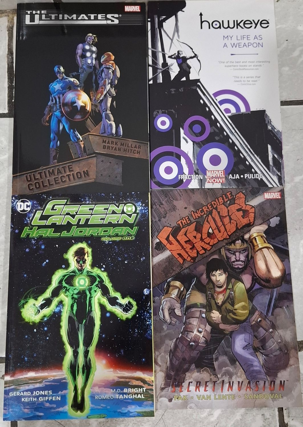 BA9 Set de Comics Gruesos Green Lantern Hawkeye