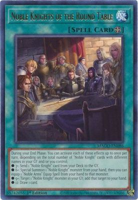 Noble Knights of the Round Table - MAGO-EN086 - Rare 1st Edition Maximum Gold 1st Edition Singles