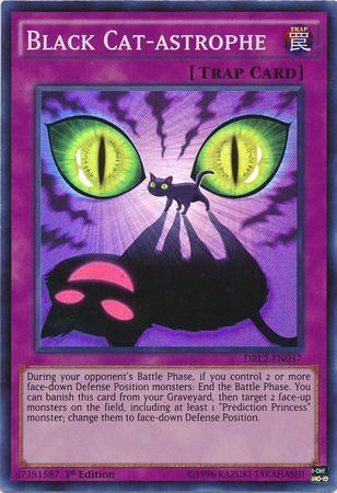 Black Cat-astrophe - DRL2-EN037 - Super Rare 1st Edition Dragons of Legend 2 1st Edition Singles