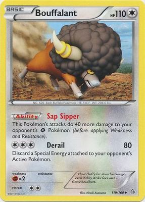 Bouffalant - 119/160 - Uncommon
XY: Primal Clash Singles