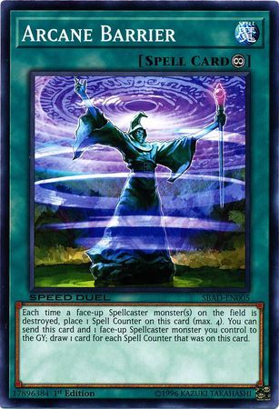 Arcane Barrier - SBAD-EN005 - Common 1st Edition Speed Duel: Attack from the Deep Singles