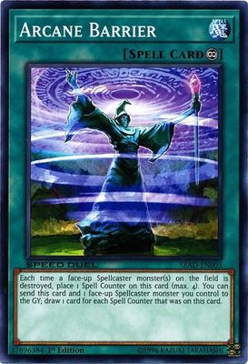 Arcane Barrier - SBAD-EN005 - Common 1st Edition Speed Duel: Attack from the Deep Singles