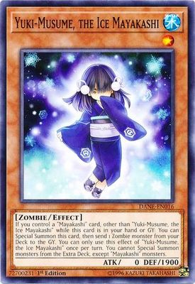 Yuki-Musume, the Ice Mayakashi - DANE-EN016 - Common 1st Edition Dark Neostorm 1st Edition Singles