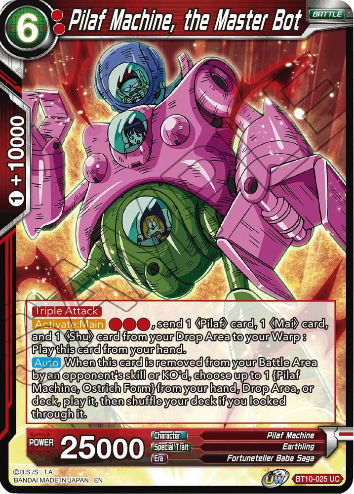 Pilaf Machine, the Master Bot - Rise of the Unison Warrior (DBS-B10)
Rise of the Unison Warrior Foil