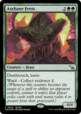 Axebane Ferox (MKM Bundle) - Unique and Miscellaneous Promos (UMP)
Unique and Miscellaneous Promos- foil