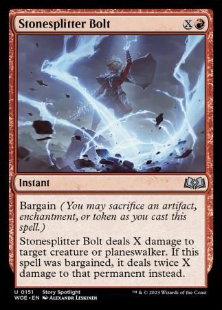 Stonesplitter Bolt 0151 Wilds of Eldraine Singles