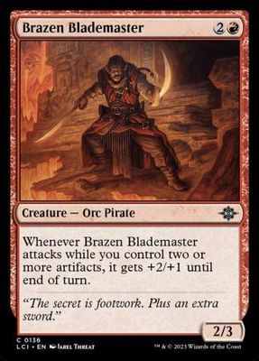 Brazen Blademaster 0136 The Lost Caverns of Ixalan Singles