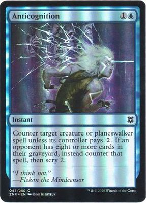 Anticognition 045/280 - Foil Zendikar Rising Foil Singles