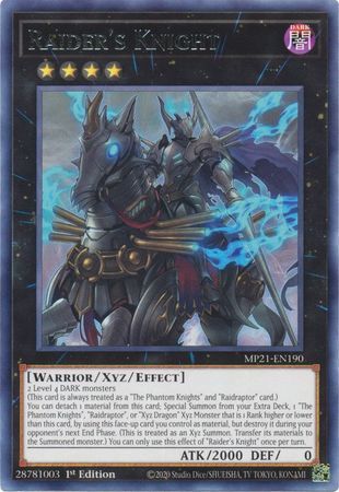 Raider&#39;s Knight - MP21-EN190 - Rare 1st Edition 2021 Mega-Tin: Ancient Battles 1st Edition Singles