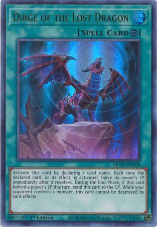 Dirge of the Lost Dragon - MP20-EN079 - Ultra Rare 1st Edition 2020 Mega-Tin: Lost Memories 1st Edition Singles (espanol)