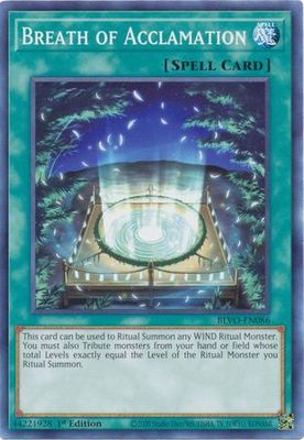 Breath of Acclamation - BLVO-EN086 - Common 1st Edition Blazing Vortex 1st Edition Singles