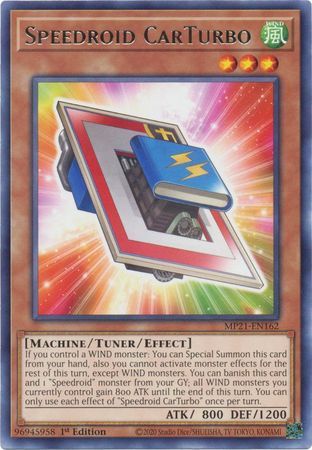 Speedroid CarTurbo - MP21-EN162 - Rare 1st Edition 2021 Mega-Tin: Ancient Battles 1st Edition Singles