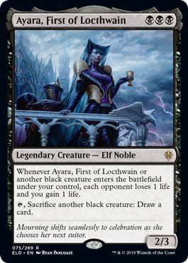 Ayara, First of Locthwain 075/269
Throne of Eldraine Singles