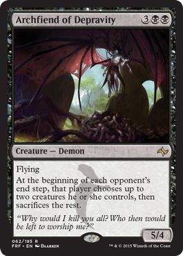 Archfiend of Depravity 062/185 - Fate Reforged Singles