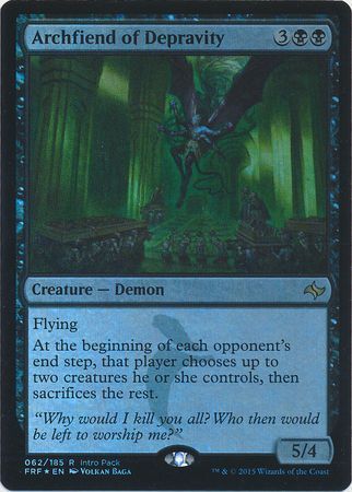 Archfiend of Depravity 062/185 - Fate Reforged Intro Pack Alternate Art (FOIL)