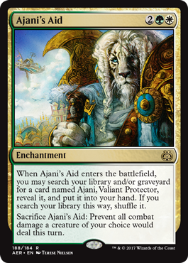 Ajani&#39;s Aid 188/184 Aether Revolt Singles