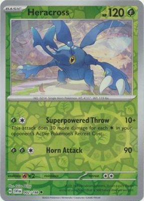 Heracross - 002/198 - Uncommon Reverse Holo Scarlet &amp; Violet (Base Set) Reverse Holo Singles