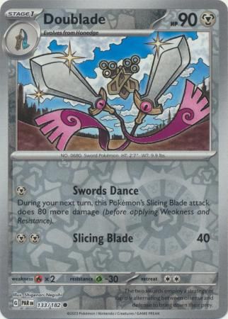 Doublade - 133/182 - Common Reverse Holo
Scarlet &amp; Violet: Paradox Rift Reverse Holo Singles