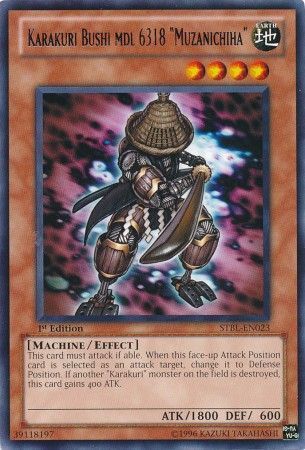 Karakuri Bushi mdl 6318 &quot;Muzanichiha&quot; - STBL-EN023 - Rare 1st Edition
Starstrike Blast 1st Edition Singles