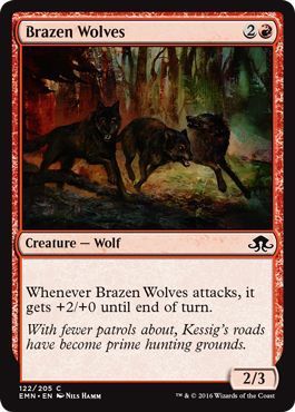 Brazen Wolves 122/205 - Eldritch Moon Singles (Español)