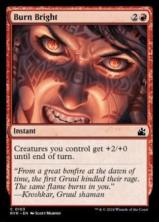Burn Bright 0103 Ravnica Remastered Singles
