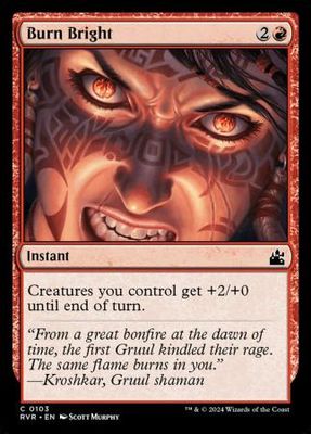 Burn Bright 0103 Ravnica Remastered Singles