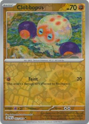 Clobbopus - 051/091 - Common Reverse Holo Scarlet &amp; Violet: Paldean Fates Reverse Holo Singles