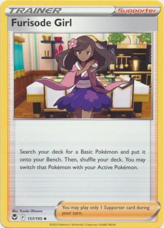 Furisode Girl - 157/195 - Uncommon Sword &amp; Shield: Silver Tempest Singles