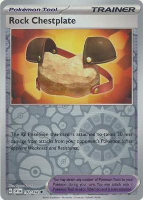 Rock Chestplate - 192/198 - Uncommon Reverse Holo Scarlet &amp; Violet (Base Set) Reverse Holo Singles